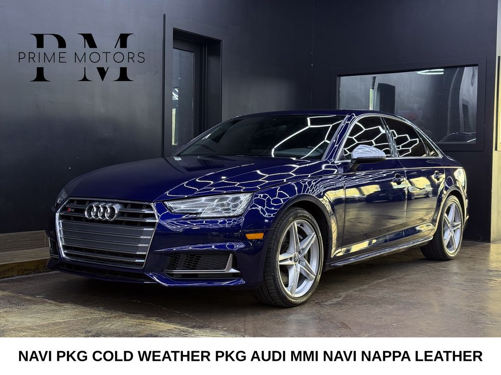 Blue Metallic 2018 Audi S4 Sedan All-Wheel Drive 8-Speed Automatic
