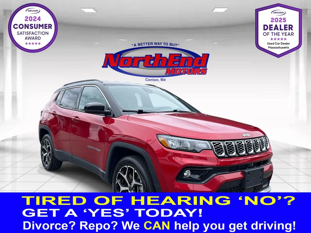 Red Hot Pearlcoat 2025 Jeep Compass SUV / Crossover Four-Wheel Drive 8-Speed Automatic