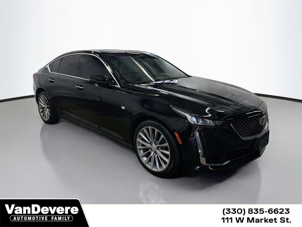 Black 2022 Cadillac CT5 Sedan All-Wheel Drive Automatic