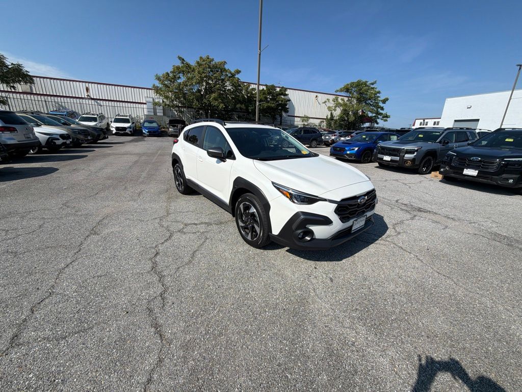 Crystal White Pearl 2025 Subaru Crosstrek SUV / Crossover All-Wheel Drive Continuously Variable Transmission