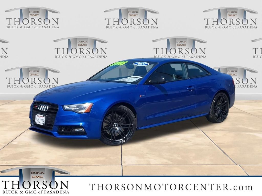 Blue 2017 Audi S5 Coupe All-Wheel Drive 7-Speed Automatic