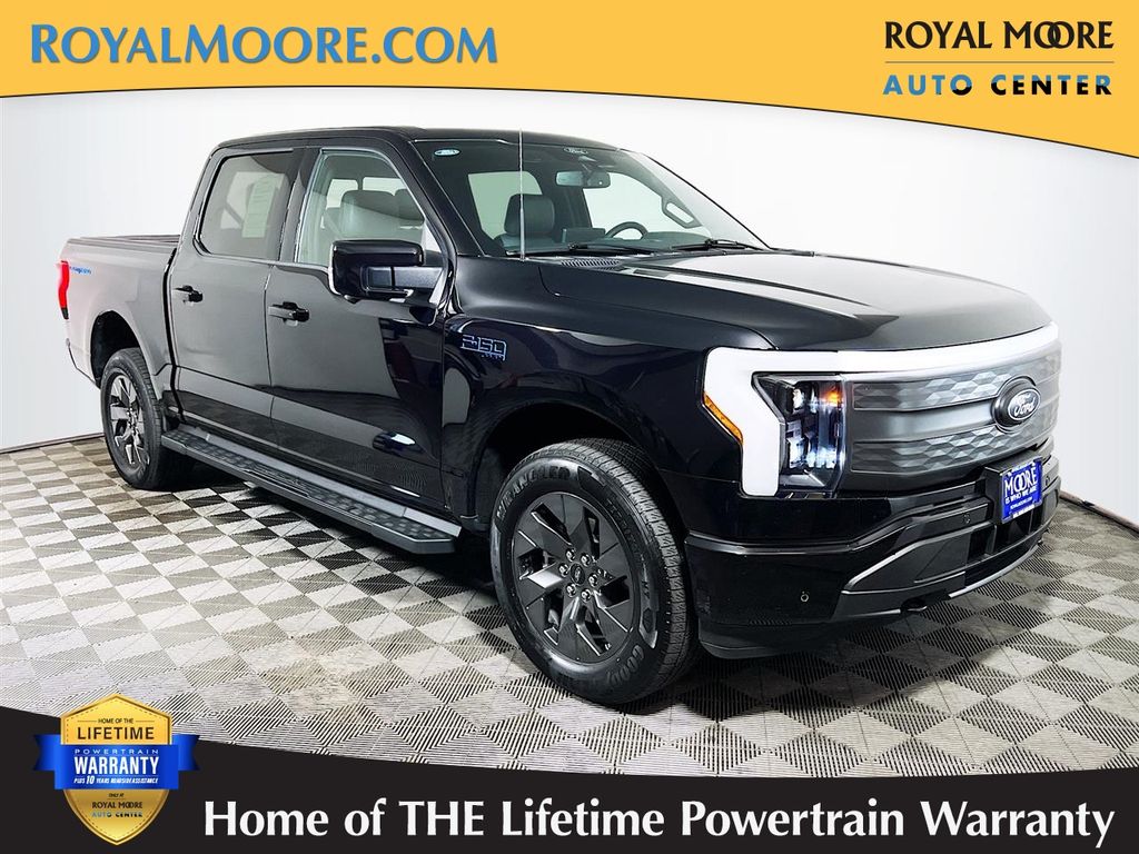 Black Metallic 2024 Ford F-150 Lightning Pickup Truck All-Wheel Drive Automatic