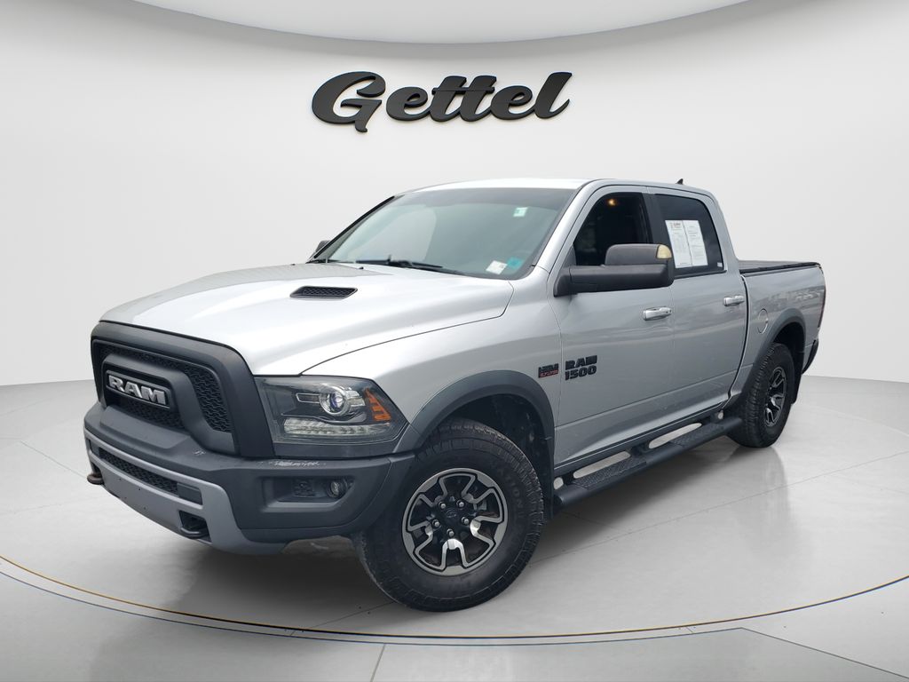 Bright Silver Clearcoat Metallic 2016 RAM 1500 Rebel Crew Cab 4WD Pickup Truck Four-Wheel Drive 8-Speed Automatic