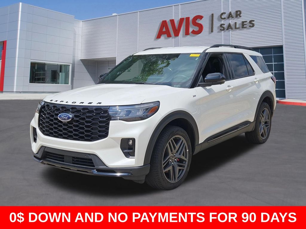 White Metallic 2025 Ford Explorer ST-Line AWD SUV / Crossover All-Wheel Drive Automatic