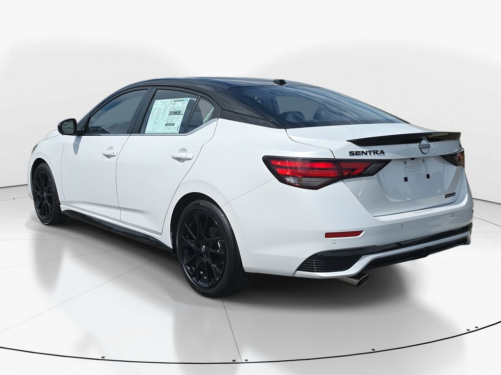 2025 Aspen White Tricoat/Super Black Nissan Sentra SR FWD Sedan
