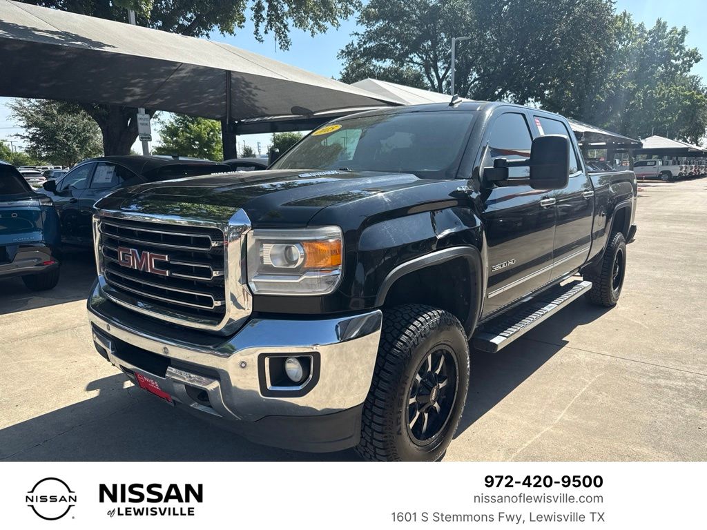 Onyx Black 2015 GMC Sierra 3500HD Pickup Truck Four-Wheel Drive 6-Speed Automatic