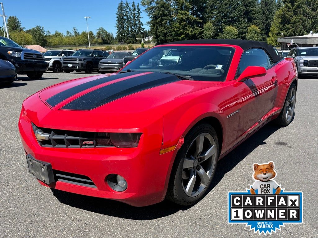 Victory Red 2012 Chevrolet Camaro Convertible Rear-Wheel Drive 6-Speed Automatic