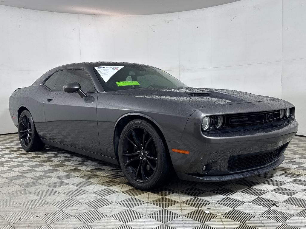 Gray (Granite Crystal Metallic Clearcoat) 2018 Dodge Challenger Coupe Rear-Wheel Drive 8-Speed Automatic