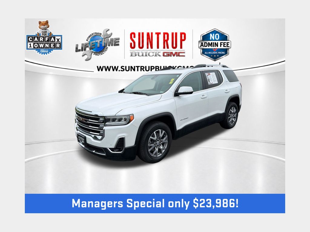 White Frost Tricoat 2022 GMC Acadia SUV / Crossover Front-Wheel Drive 9-Speed Automatic