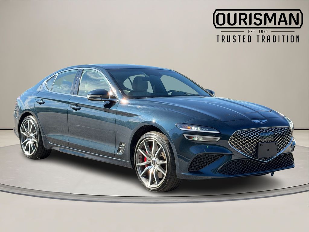 Blue 2025 Genesis G70 2.5T Standard RWD Sedan Rear-Wheel Drive 8-Speed Automatic