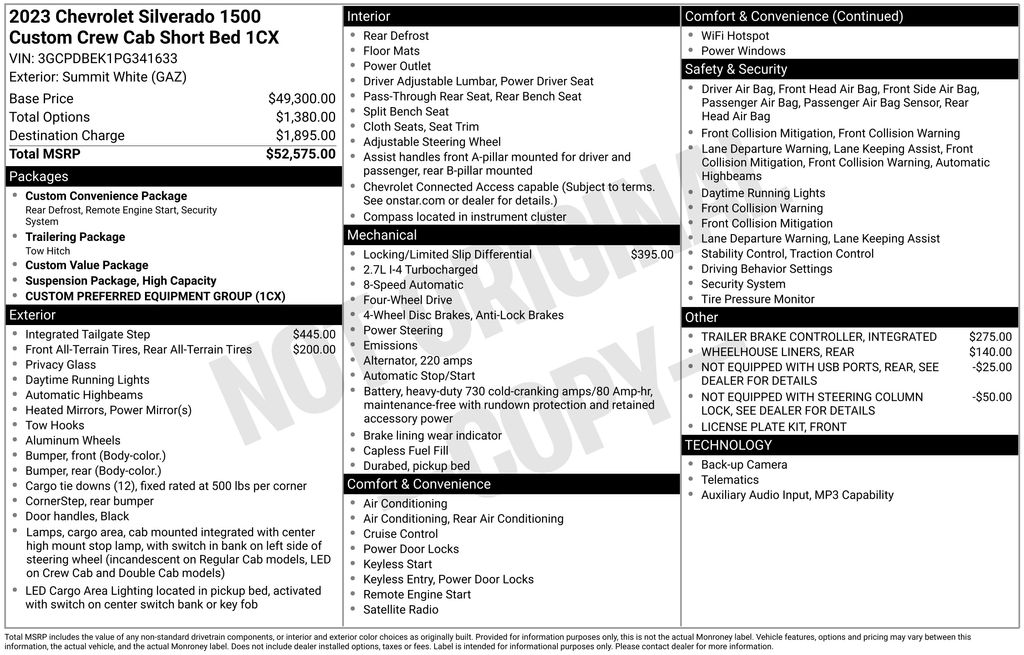 Used Car 2023 Chevrolet Silverado 1500  Custom For Sale Under $35,000 In Austin, Texas
