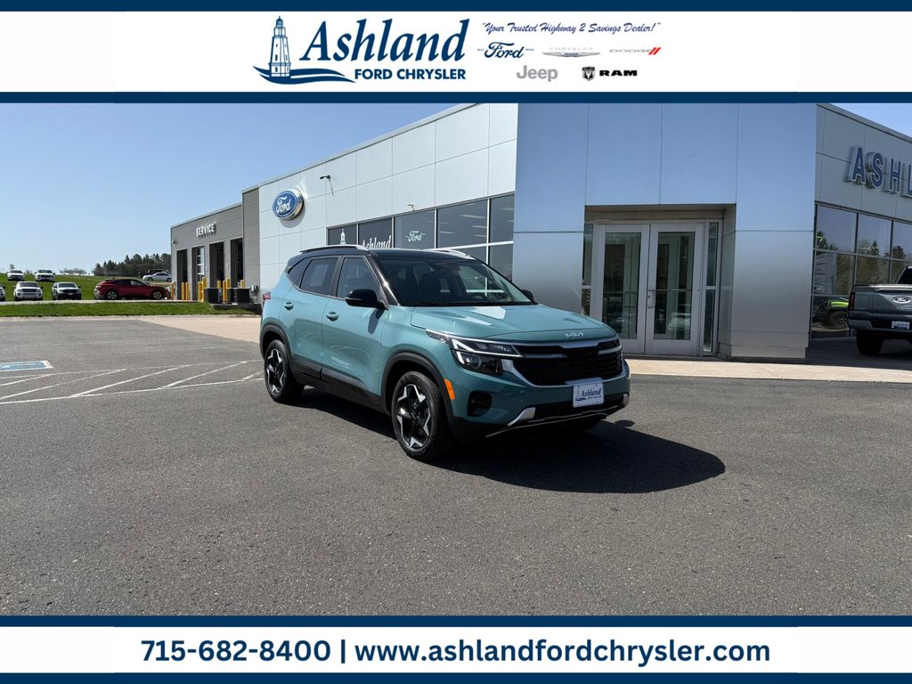 Pluton Blue/Black Roof 2025 Kia Seltos S AWD SUV / Crossover All-Wheel Drive Continuously Variable Transmission