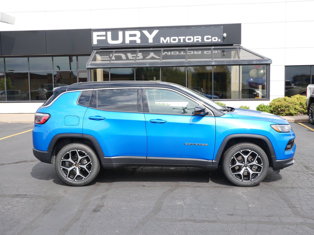 Hydro Blue Pearlcoat 2025 Jeep Compass SUV / Crossover Four-Wheel Drive 8-Speed Automatic