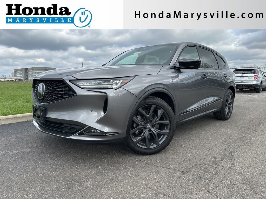 Liquid Carbon Metallic 2023 Acura MDX SH-AWD with A-SPEC Package SUV / Crossover All-Wheel Drive Automatic