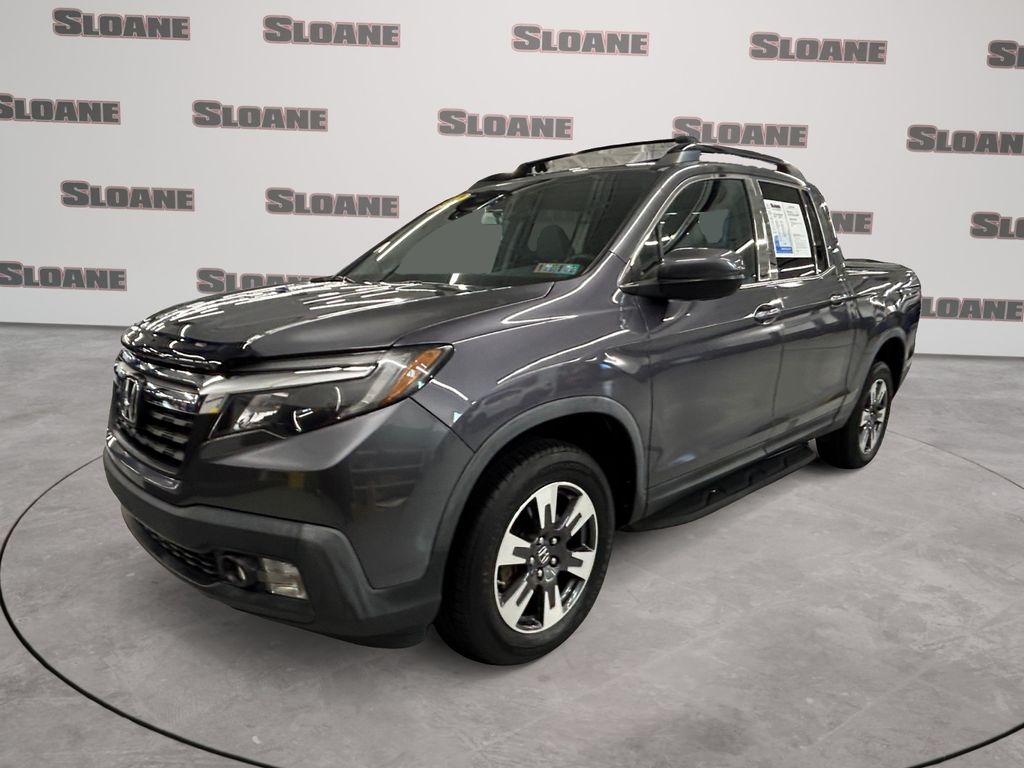 Gray (Modern Steel Metallic) 2017 Honda Ridgeline Pickup Truck All-Wheel Drive 6-Speed Automatic