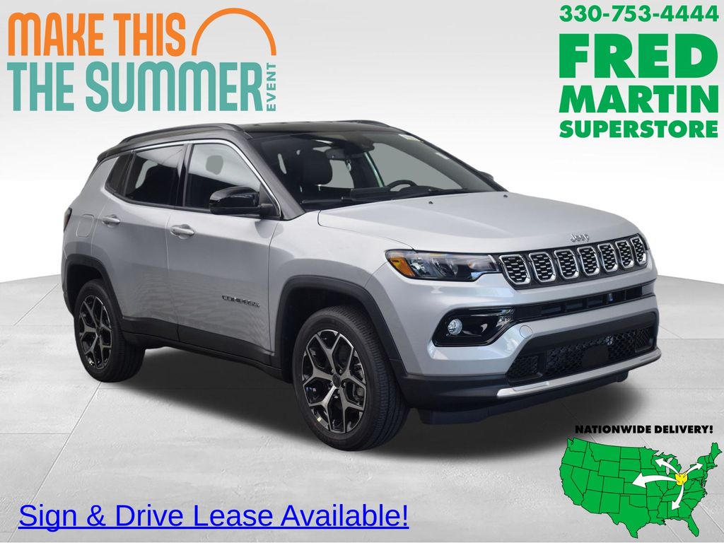 Silver Zynith Metallic Clearcoat 2026 Jeep Compass SUV / Crossover Four-Wheel Drive 8-Speed Automatic