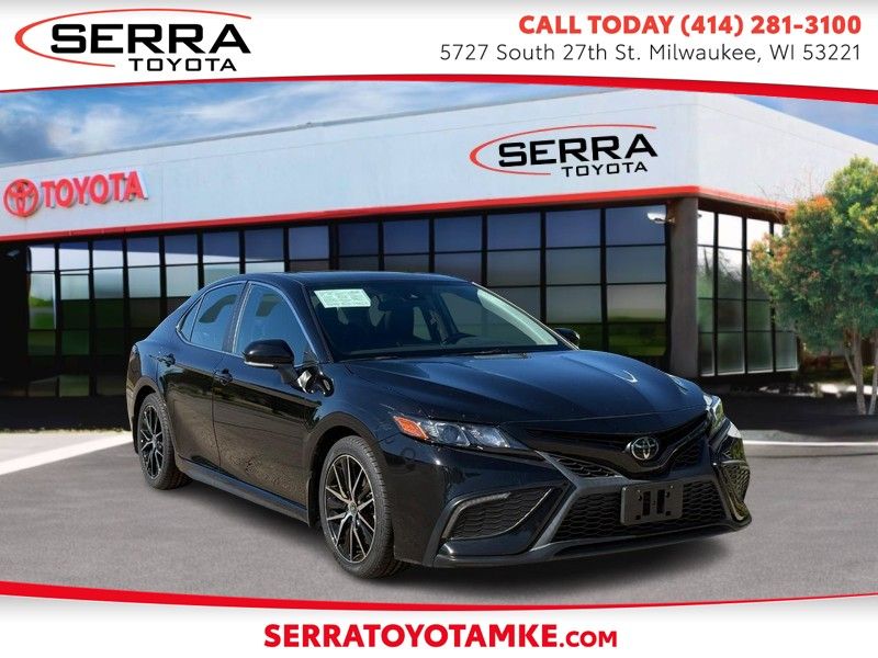 Midnight Black Metallic 2022 Toyota Camry SE AWD Sedan All-Wheel Drive 8-Speed Automatic