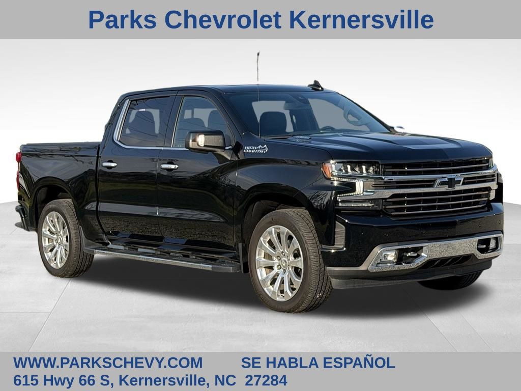 Black 2021 Chevrolet Silverado 1500 Pickup Truck Four-Wheel Drive Automatic