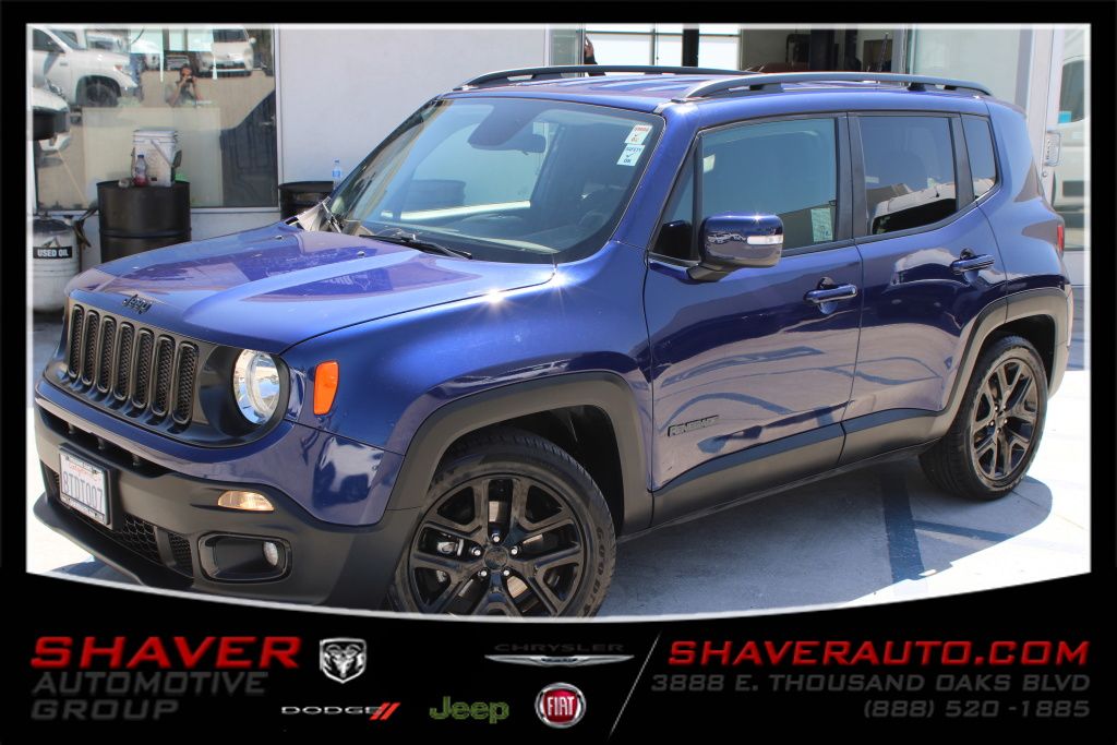 Blue 2018 Jeep Renegade SUV / Crossover Front-Wheel Drive 6-Speed Manual