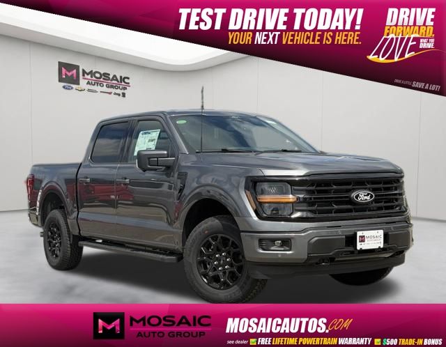 Carbonized Gray Metallic 2026 Ford F-150 XLT SuperCrew 4WD Pickup Truck Four-Wheel Drive Automatic