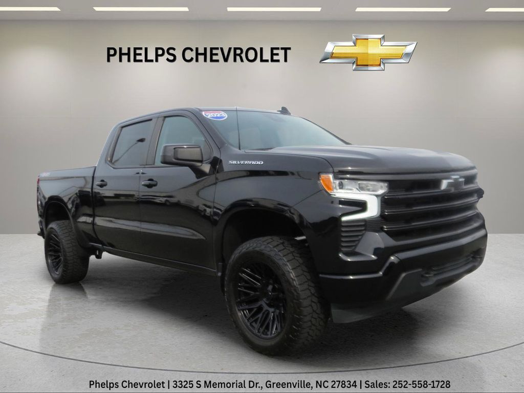 Black 2023 Chevrolet Silverado 1500 Pickup Truck Four-Wheel Drive Automatic