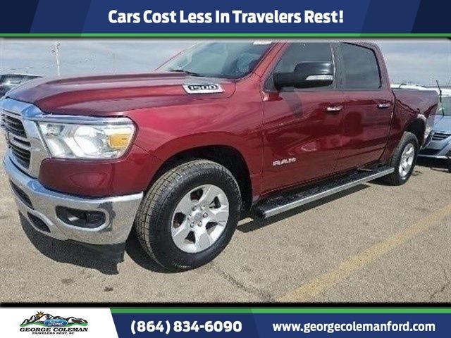 Delmonico Red Pearlcoat 2019 RAM 1500 Big Horn Crew Cab 4WD Pickup Truck Four-Wheel Drive 8-Speed Automatic