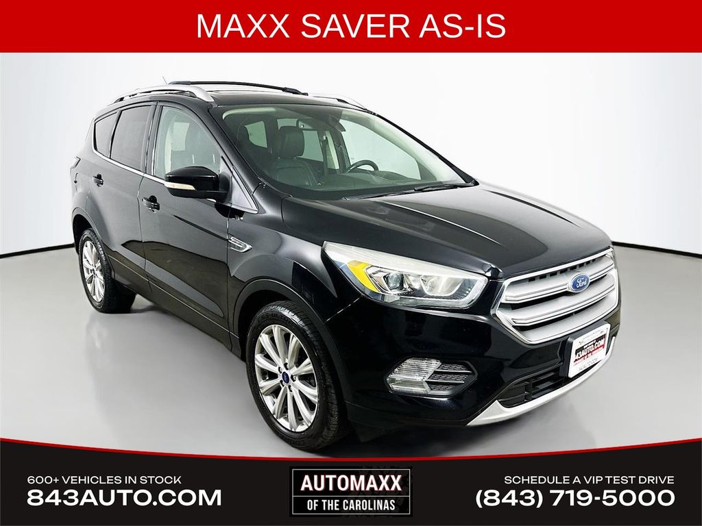 Shadow Black 2017 Ford Escape Titanium AWD SUV / Crossover All-Wheel Drive 6-Speed Automatic
