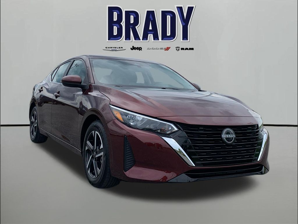 Rosewood Metallic 2025 Nissan Sentra SV FWD Sedan Front-Wheel Drive Continuously Variable Transmission
