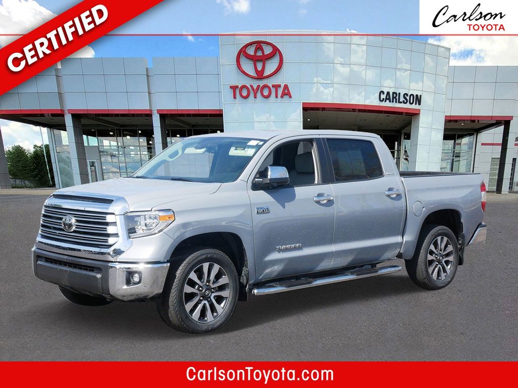Cement Gray 2019 Toyota Tundra Limited CrewMax 5.7L 4WD Pickup Truck Four-Wheel Drive 6-Speed Automatic