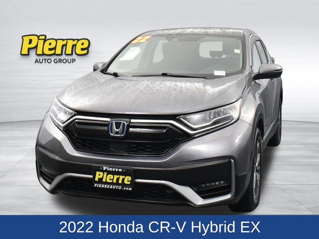 Gray (Modern Steel Metallic) 2022 Honda CR-V Hybrid EX AWD SUV / Crossover All-Wheel Drive Continuously Variable Transmission