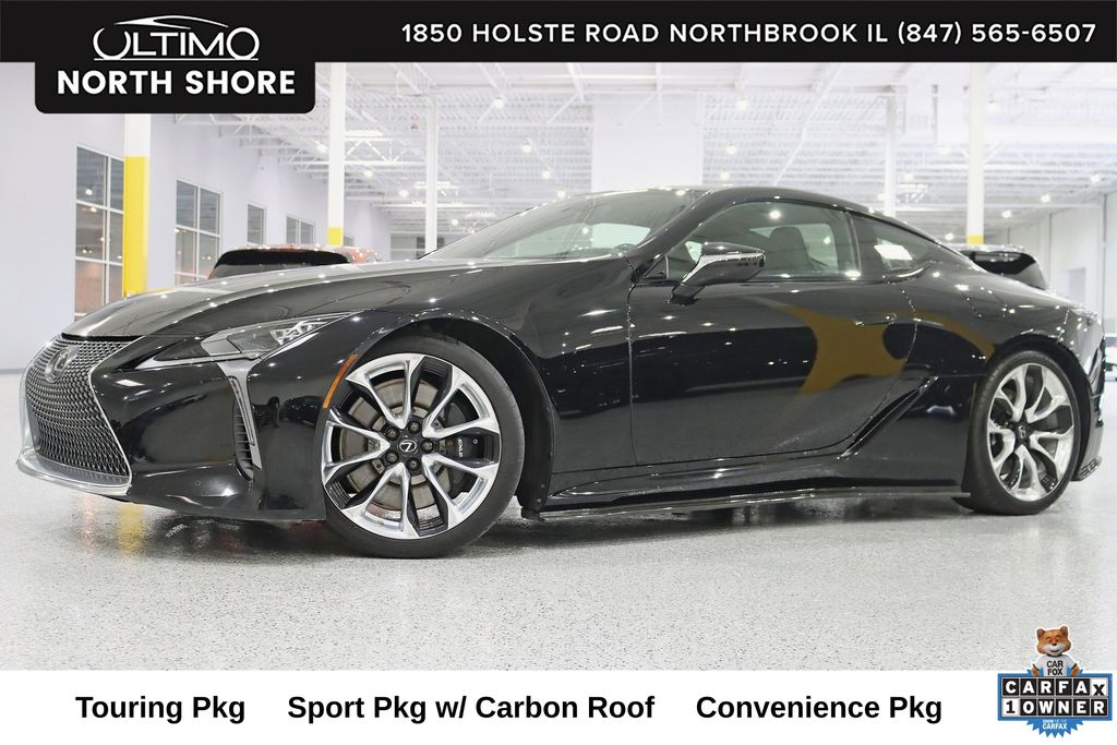 Black (Caviar) 2018 Lexus LC Coupe Rear-Wheel Drive Automatic