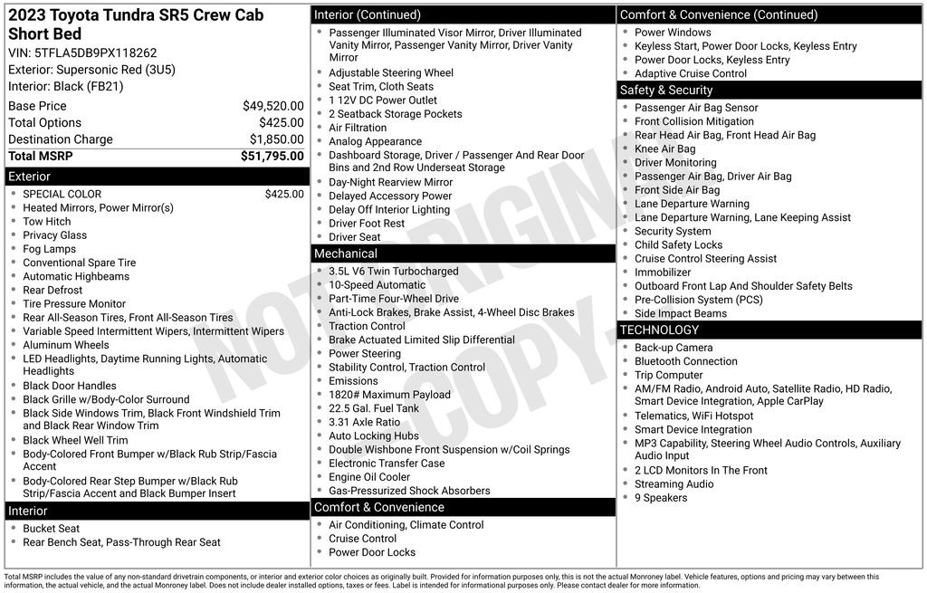 2023 Toyota Tundra SR5 Red at Auto Express Mitsubishi