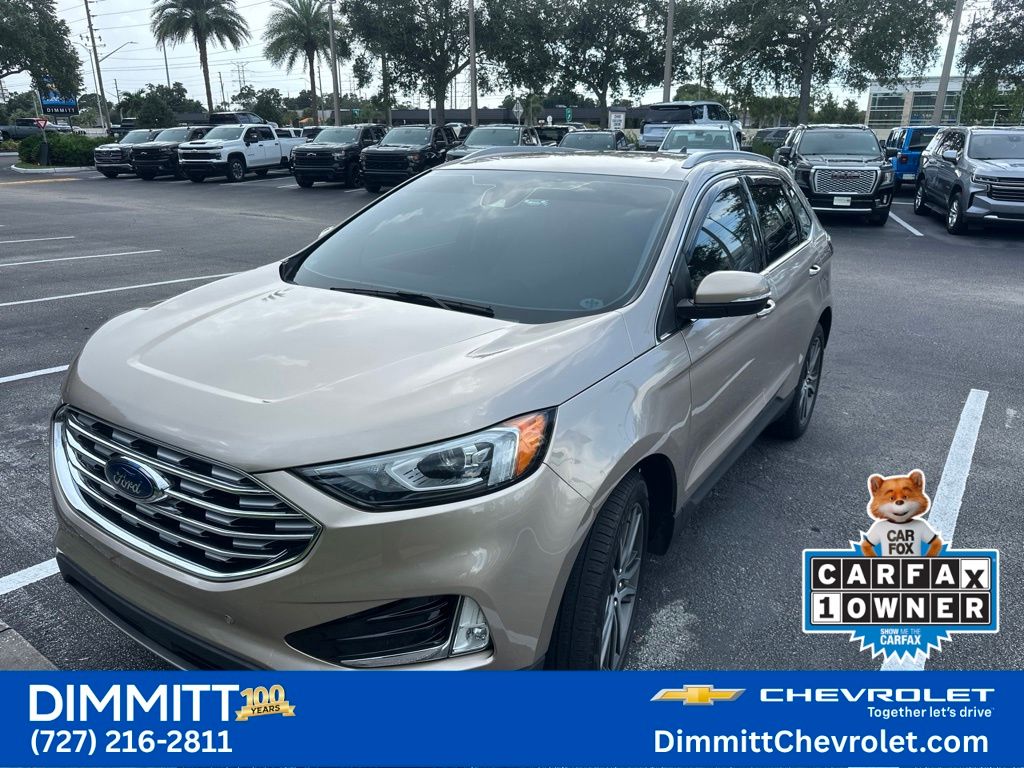 Desert Gold Metallic 2020 Ford Edge SUV / Crossover Front-Wheel Drive 8-Speed Automatic