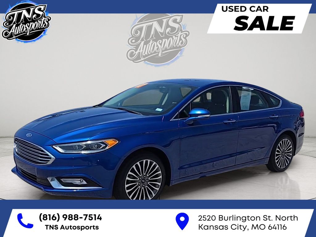 Lightning Blue 2017 Ford Fusion Sedan Front-Wheel Drive 6-Speed Automatic