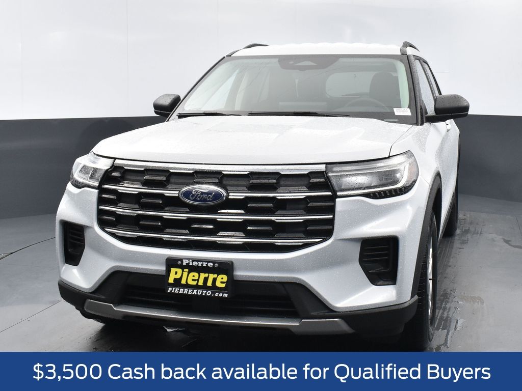 White Metallic 2026 Ford Explorer Active AWD SUV / Crossover All-Wheel Drive Automatic