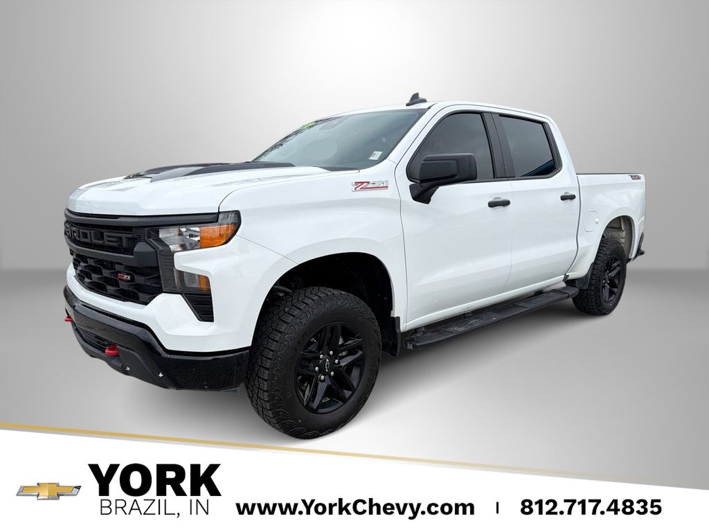 Summit White 2025 Chevrolet Silverado 1500 Pickup Truck Four-Wheel Drive Automatic