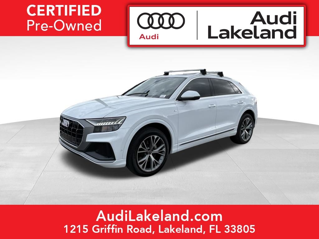 Glacier White 2023 Audi Q8 quattro Premium Plus 55 TFSI SUV / Crossover All-Wheel Drive 8-Speed Automatic