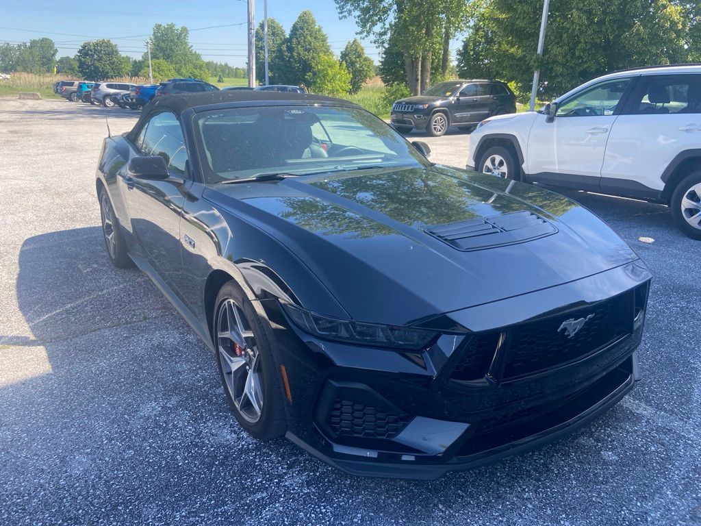 Black 2025 Ford Mustang GT Premium Convertible RWD Convertible Rear-Wheel Drive
