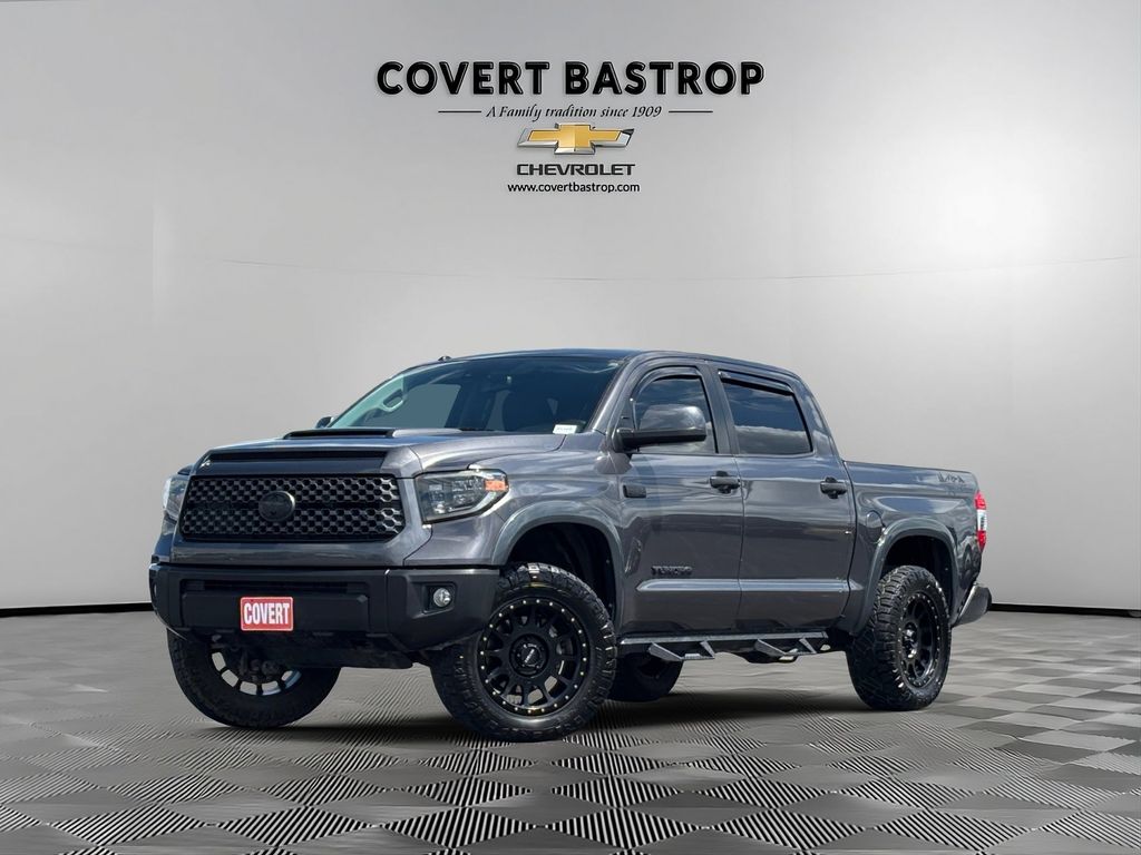 Magnetic Gray Metallic 2019 Toyota Tundra SR5 CrewMax 5.7L 4WD Pickup Truck Four-Wheel Drive 6-Speed Automatic