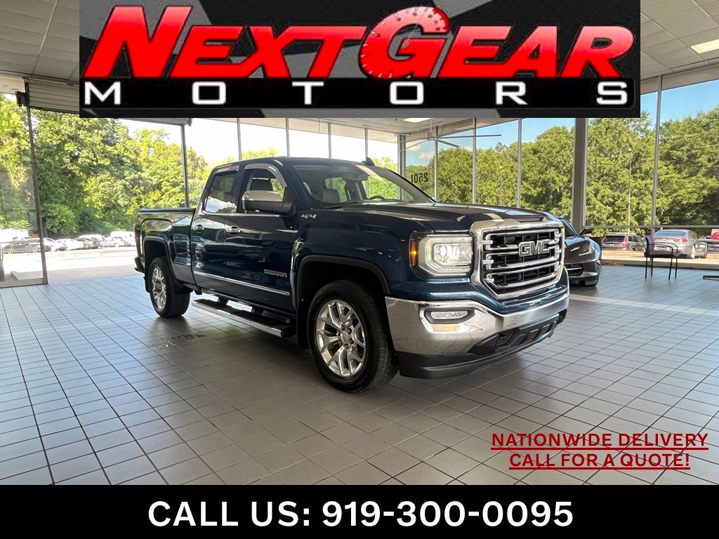 Stone Blue Metallic 2018 GMC Sierra 1500 Pickup Truck Four-Wheel Drive 6-Speed Automatic Overdrive