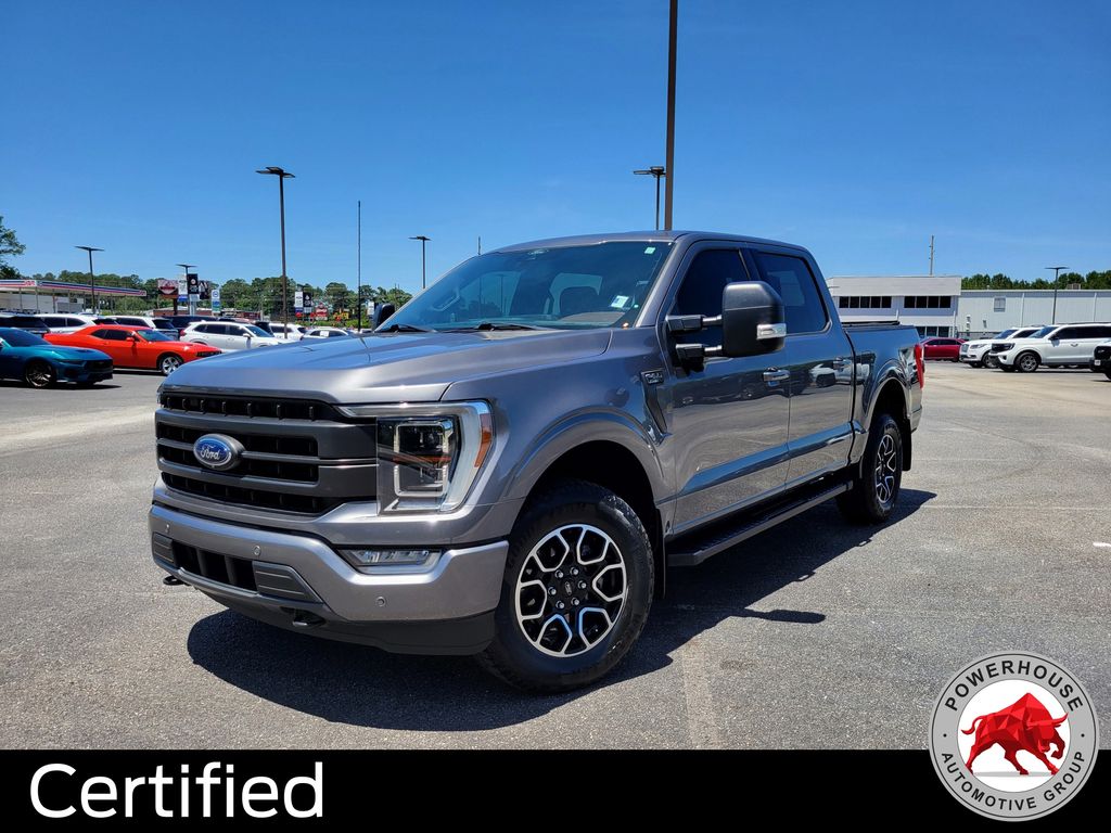 Gray Metallic 2022 Ford F-150 Pickup Truck Four-Wheel Drive Automatic