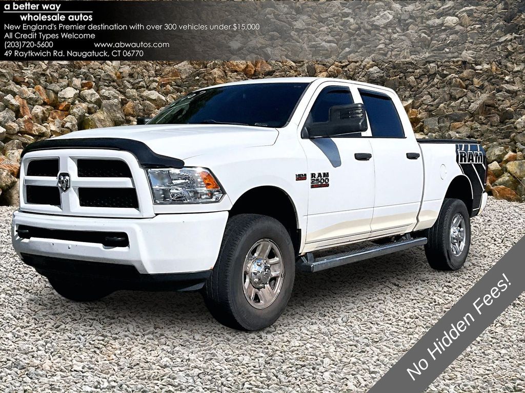 Bright White Clearcoat 2015 RAM 2500 Pickup Truck Four-Wheel Drive 6-Speed Automatic