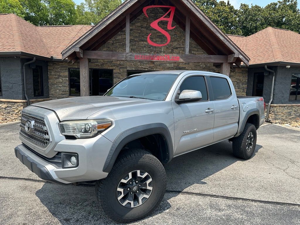 Silver Sky Metallic 2016 Toyota Tacoma Pickup Truck Four-Wheel Drive 6-Speed Automatic