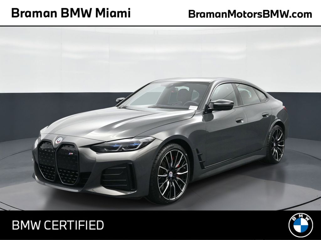 Individual Dravit Gray Metallic 2023 BMW i4 M50 Gran Coupe AWD Sedan All-Wheel Drive Automatic