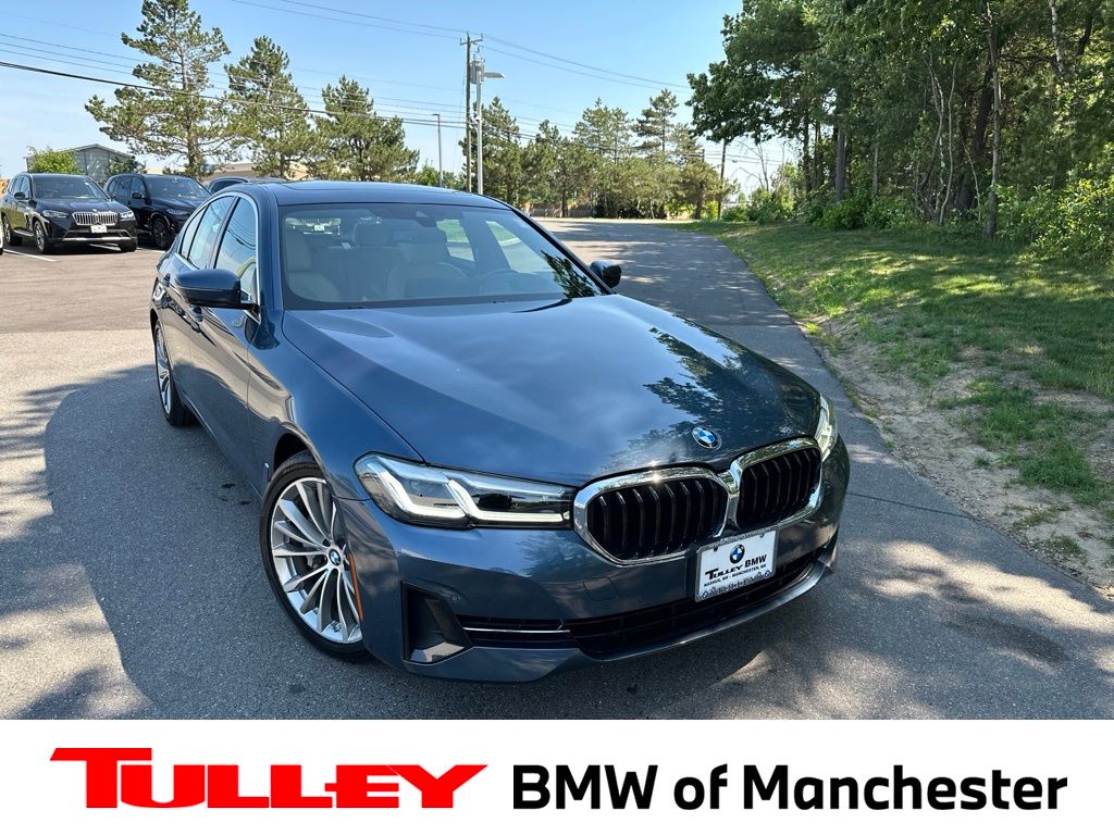 Arctic Race Blue Metallic 2023 BMW 5 Series Sedan All-Wheel Drive 8-Speed Automatic