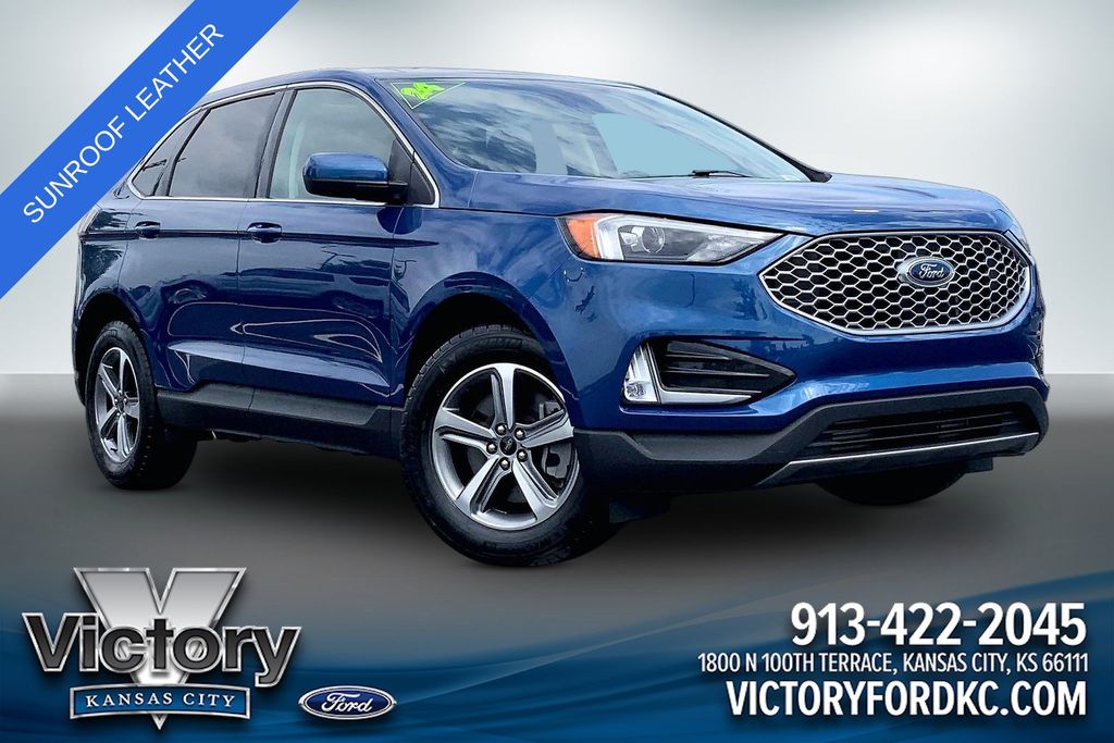 Stone Blue Metallic 2024 Ford Edge SUV / Crossover All-Wheel Drive 8-Speed Automatic