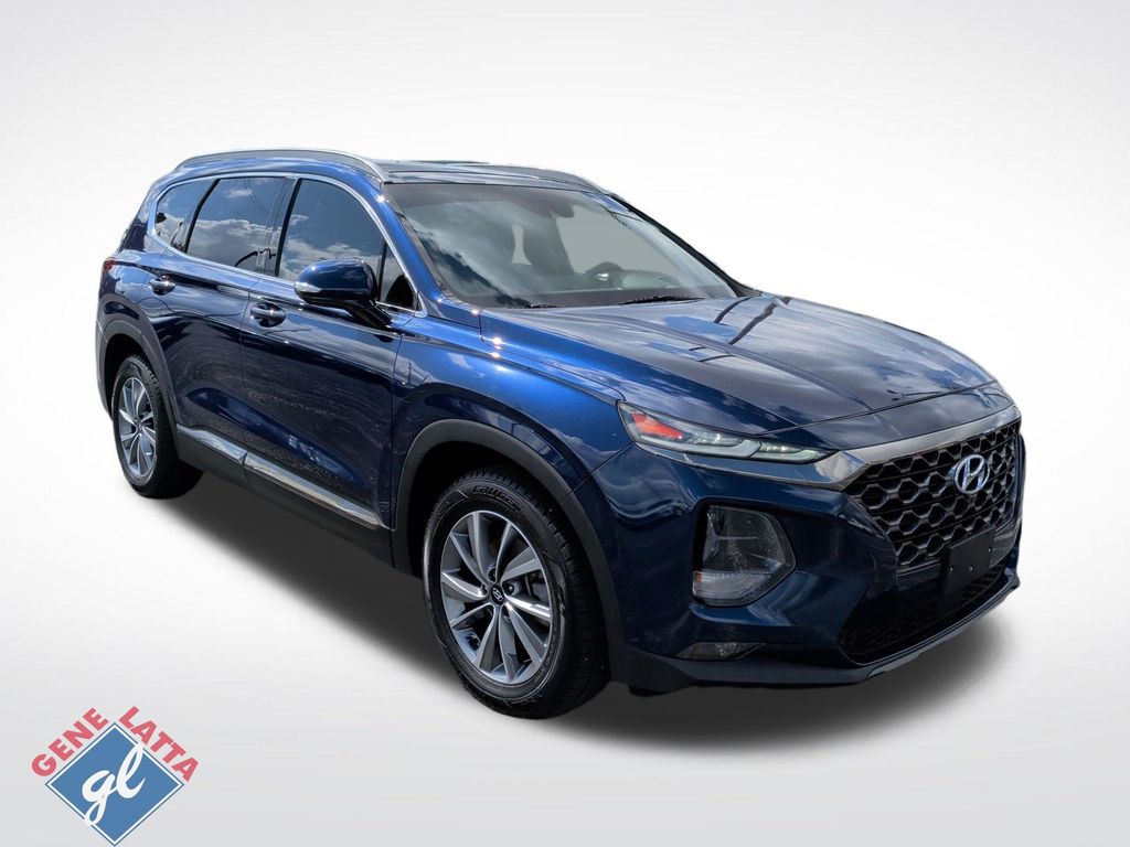 Stormy Blue 2020 Hyundai Santa Fe SUV / Crossover All-Wheel Drive 8-Speed Automatic