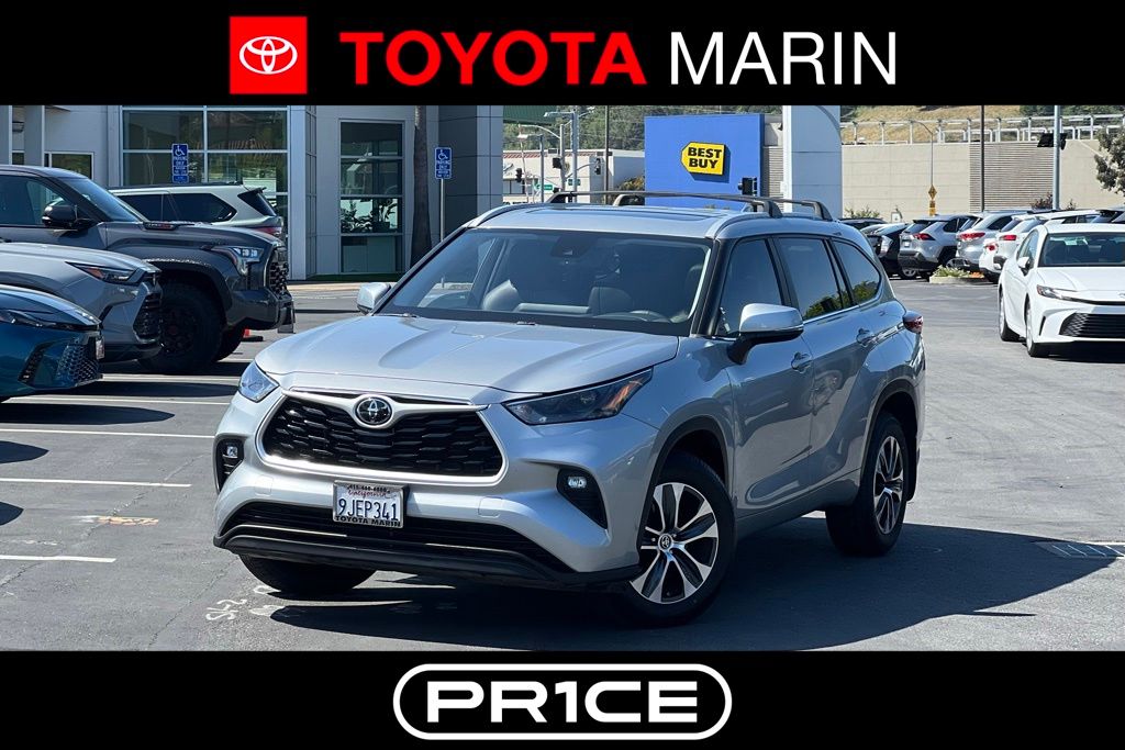 Celestial Silver Metallic 2023 Toyota Highlander XLE AWD SUV / Crossover All-Wheel Drive 8-Speed Automatic