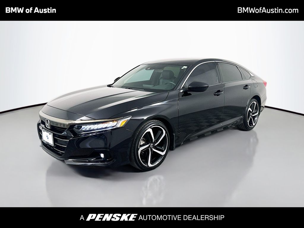 Crystal Black Pearl 2022 Honda Accord Sedan Front-Wheel Drive Continuously Variable Transmission