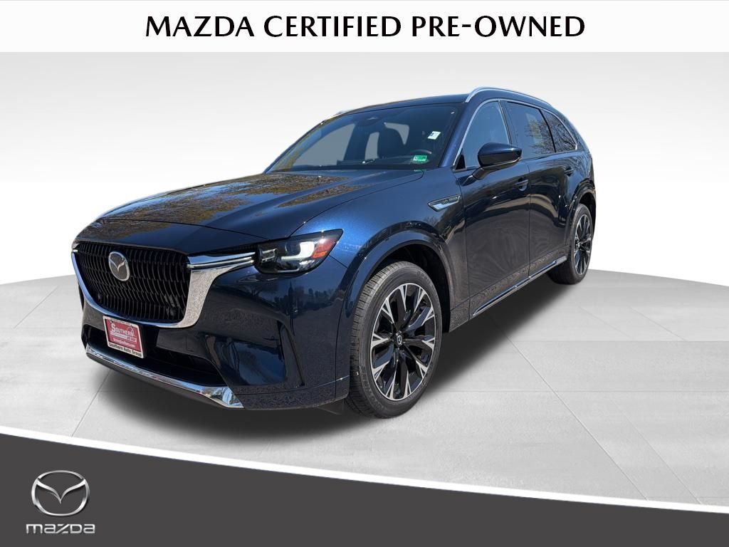 Deep Crystal Blue Mica 2025 Mazda CX-90 3.3 Turbo S Premium AWD SUV / Crossover All-Wheel Drive 8-Speed Automatic